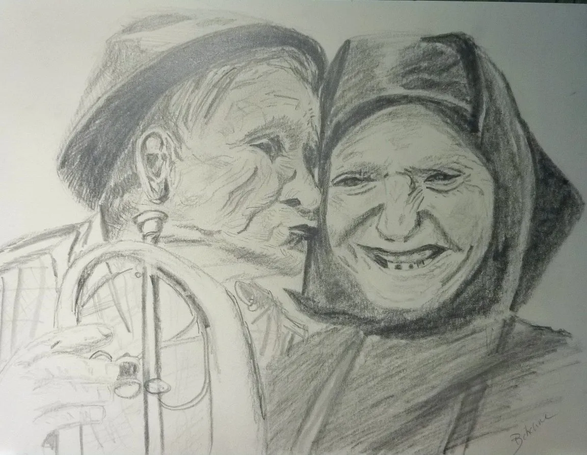 Duo d'amour, dessin de Béhenne
