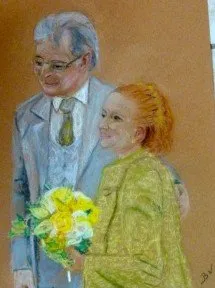 Jour de cérémonie, pastel de Béhenne