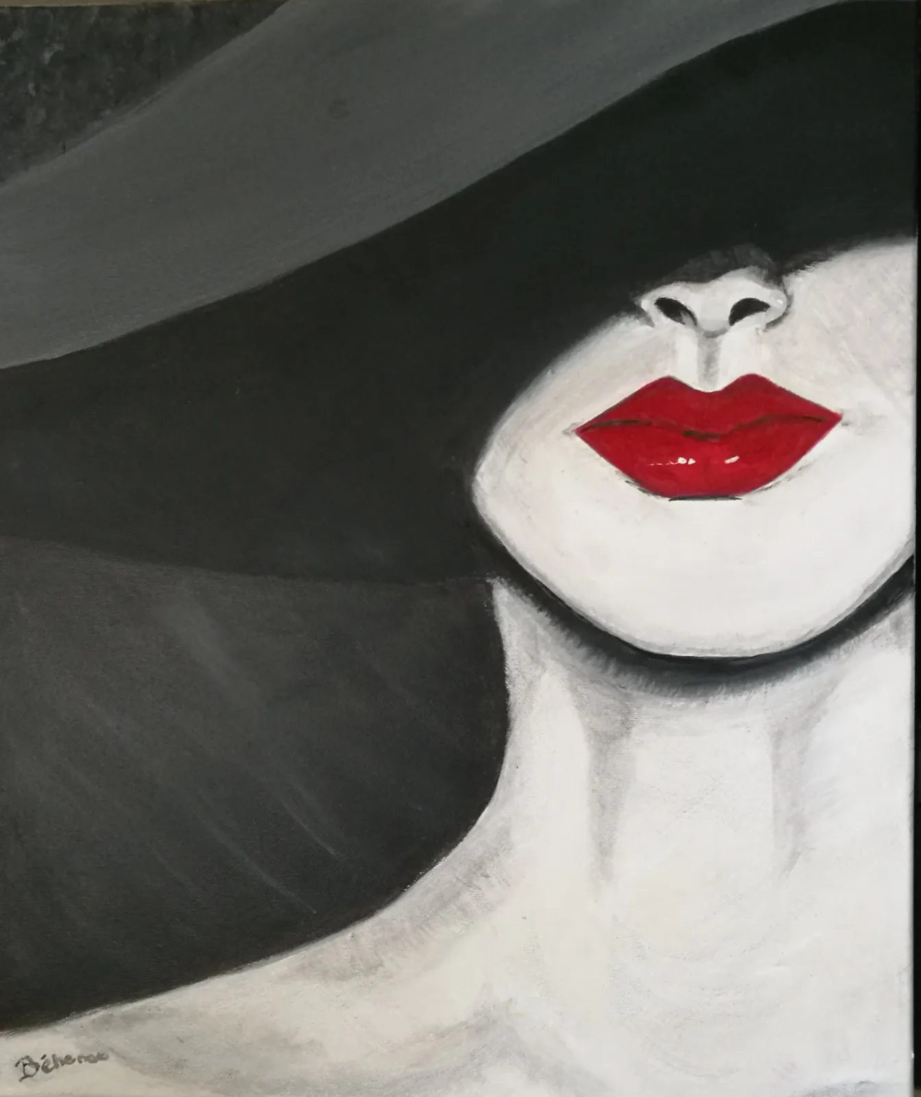 Kiss, acrylique de Béhenne