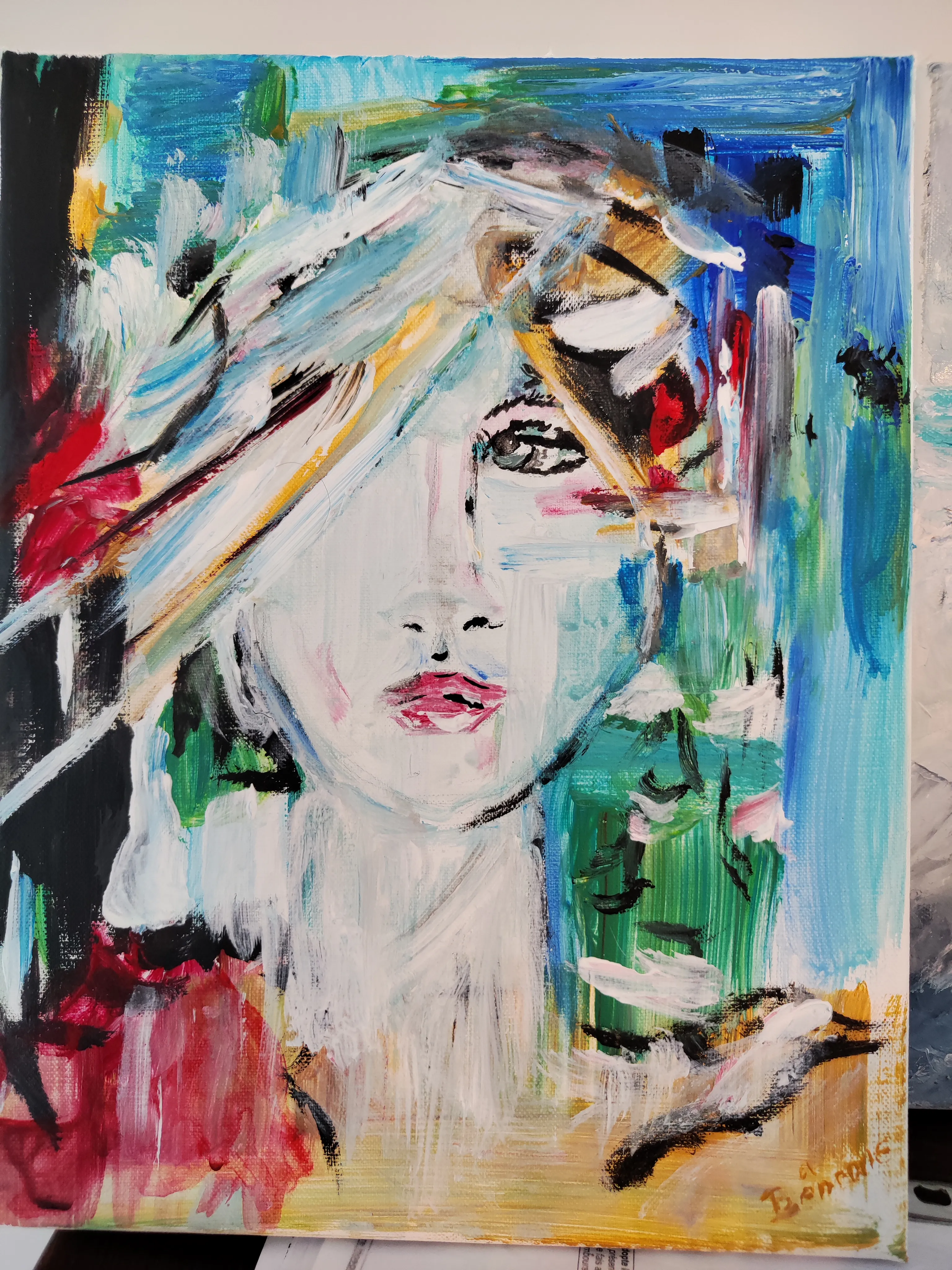 Un certain regard, acrylique de Béhenne