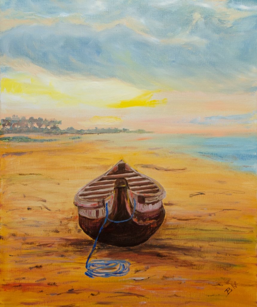 Pirogue sur la rive