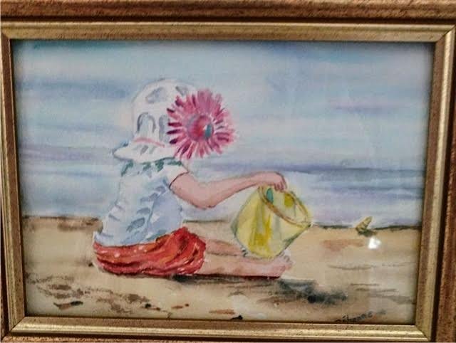 Petite fille et son seau