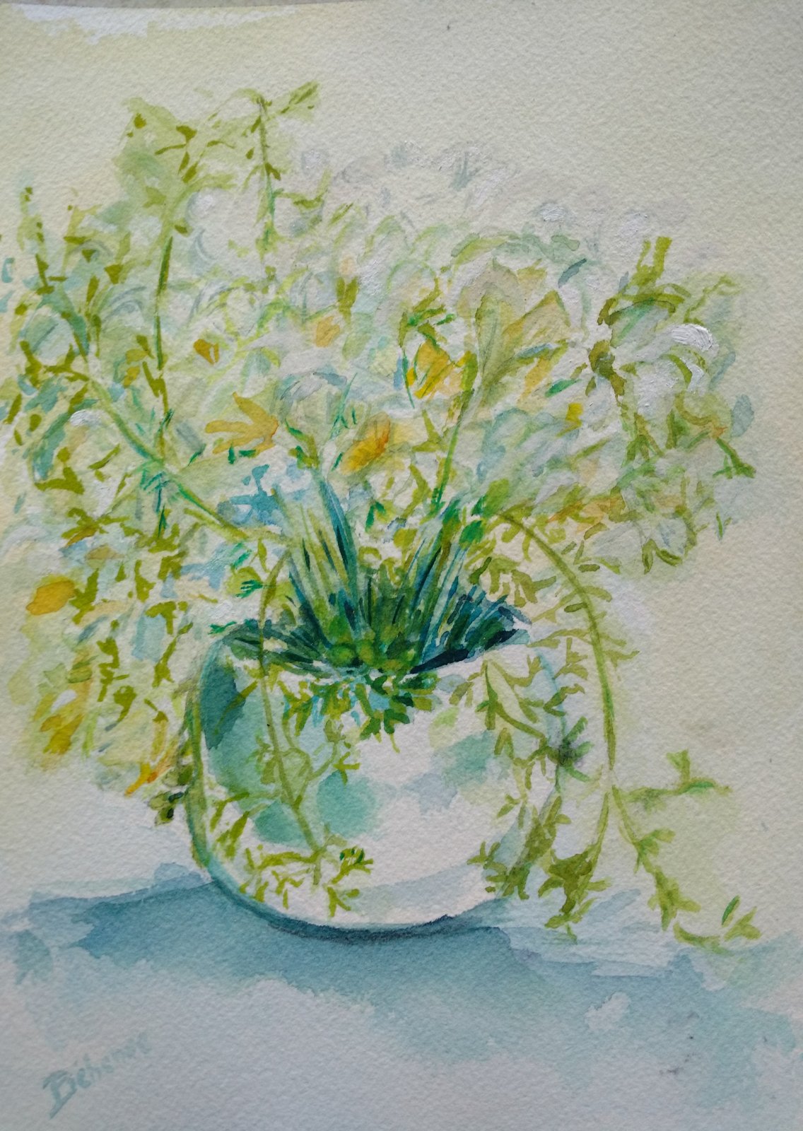Bouquet de fleurs blanches