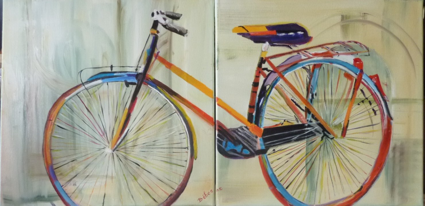 Coloured bike
