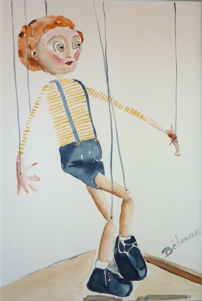 La marionnette est partie
