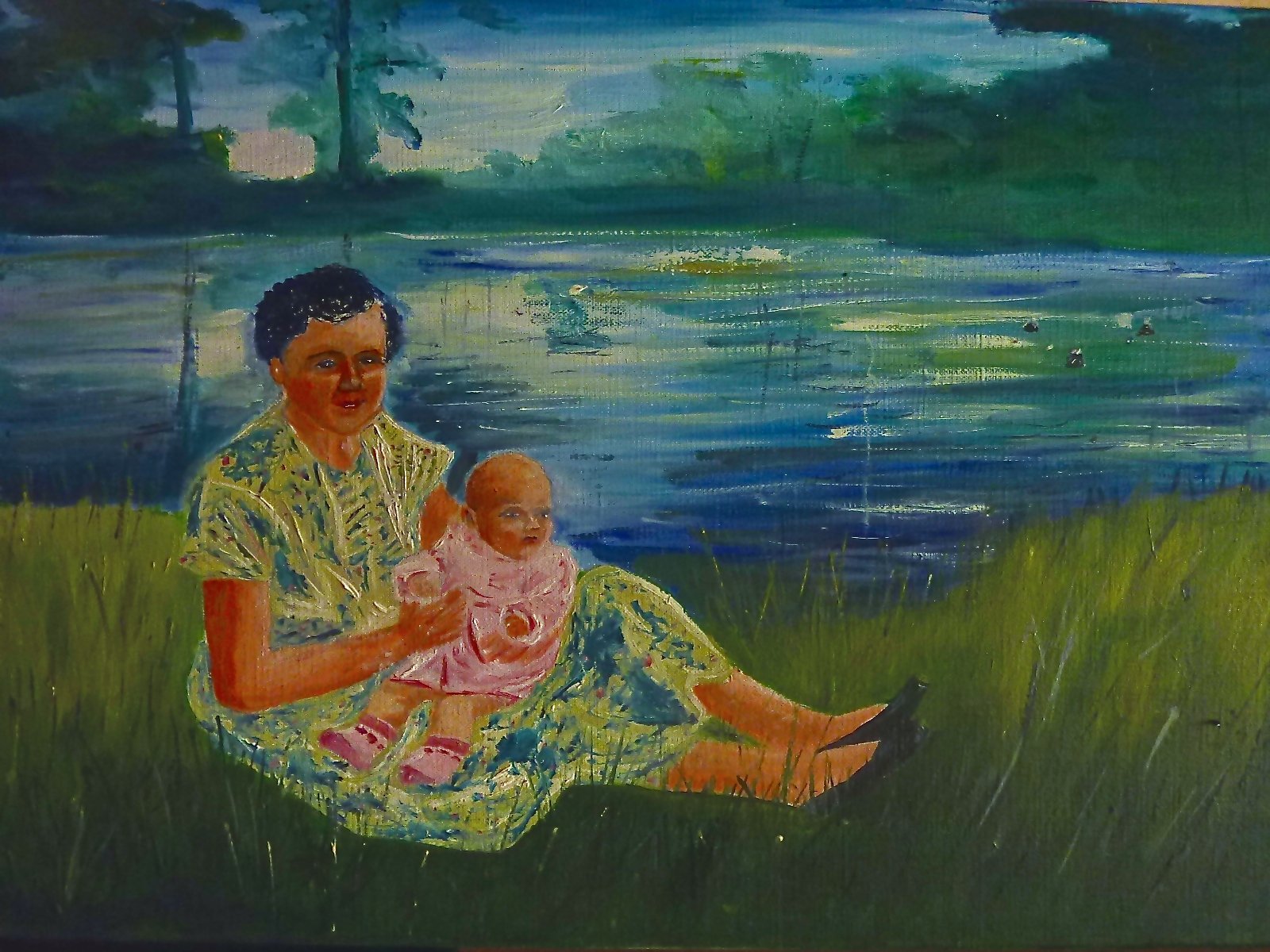 Romance de maman à son bébé