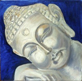 Bouddha bronze doré