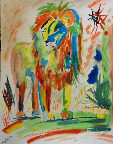 Le beau roi lion