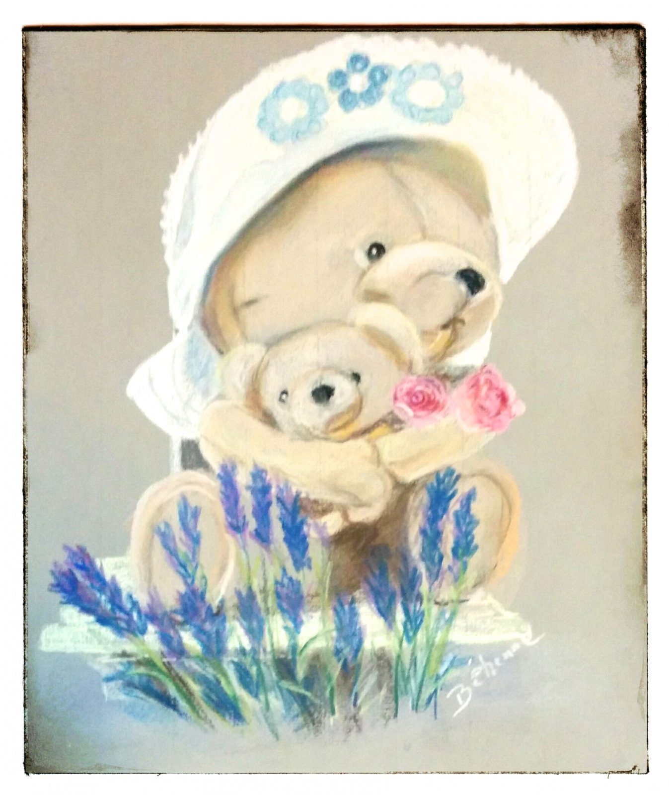 Maman et bébé ours