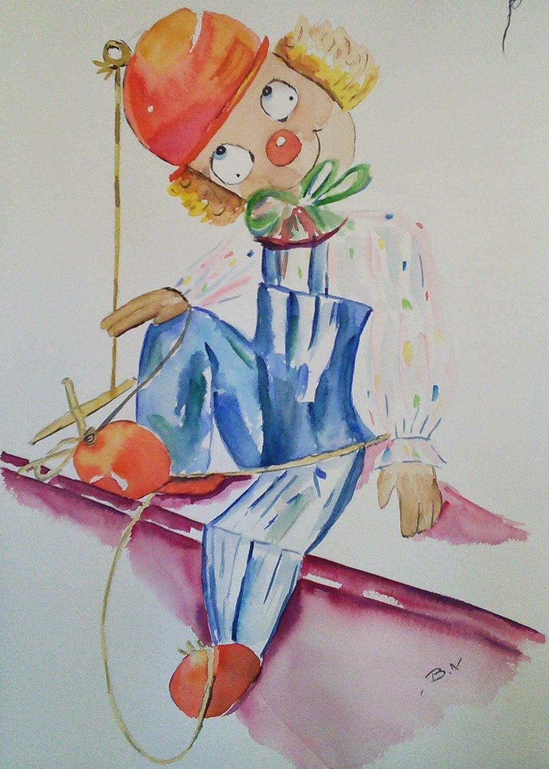 La marionnette attend